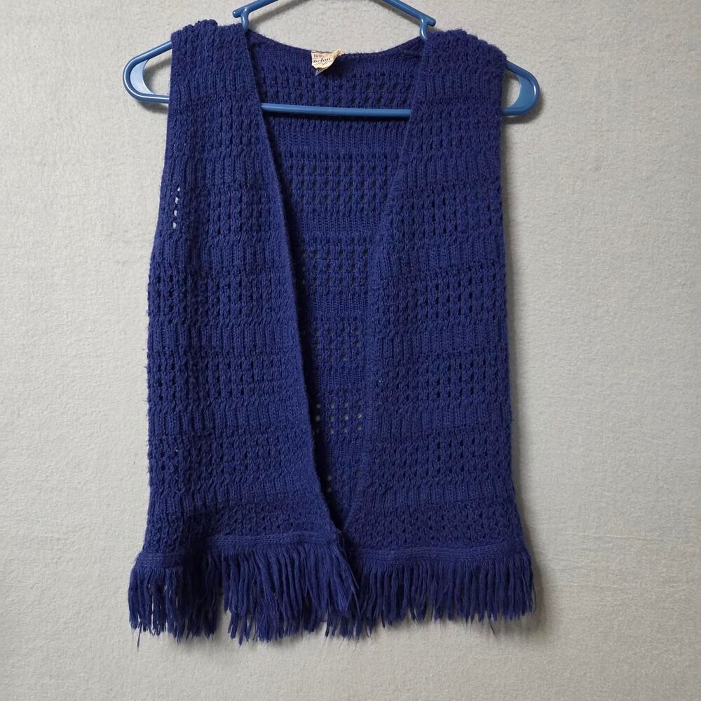 Women's Blue and Navy Gilet